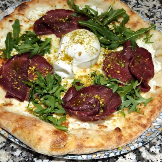 PIZZA BURRATA E BRESAOLA 550 g