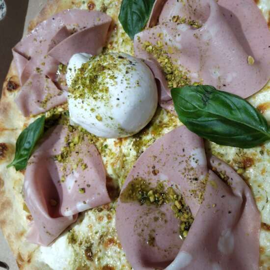 PIZZA BURRATA E MORTADELLA  570 g
